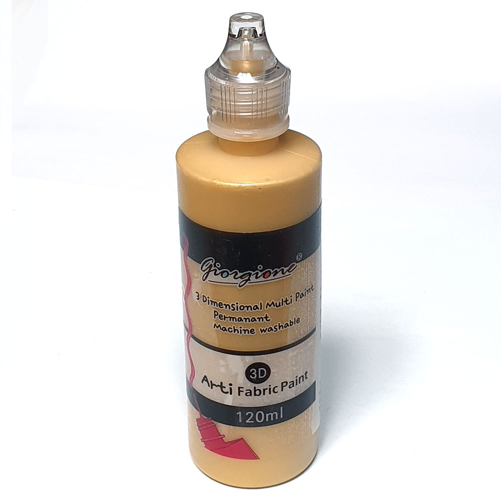 염색물감120ml 메탈릭 금색/ 패브릭 대용량 의류 섬유 캔버스직물 그림그리기 DIY취미만들기공예재료 7,000원
