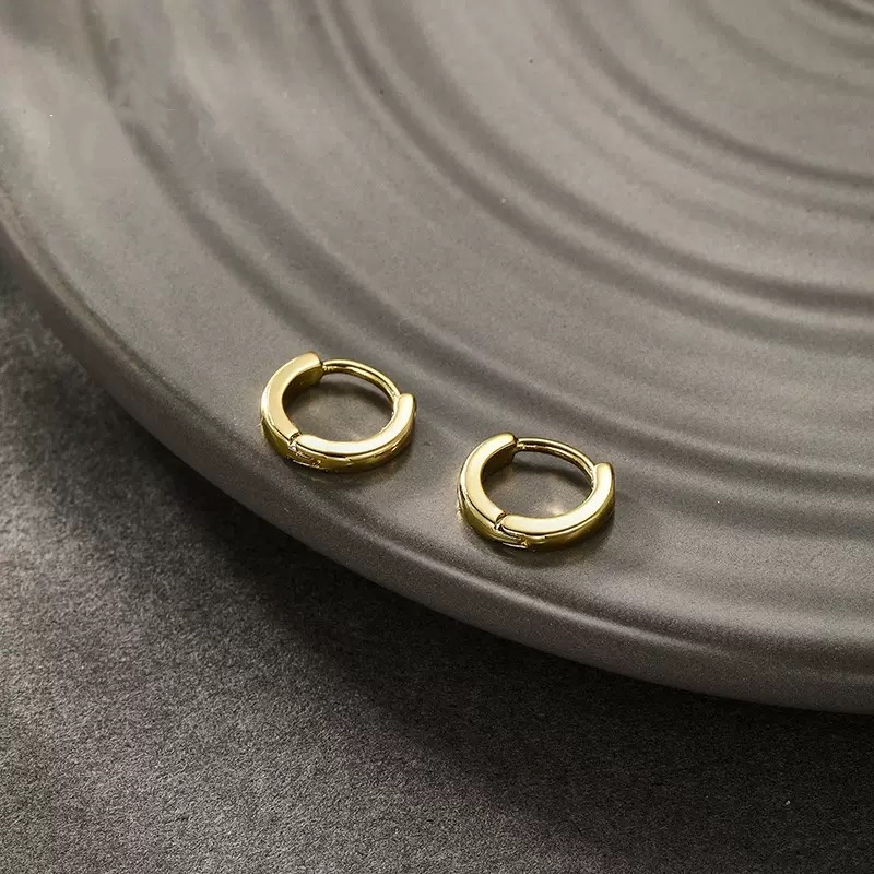 NXNA 14k 골드 도금 시크 심플 시크 도트 스몰 이어링 고급감 이어링 BLCZW-ED001,도금 87,000원