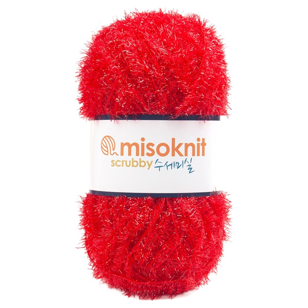 미소털실 펄 수세미실 80g, 02레드, 1개 2,380원