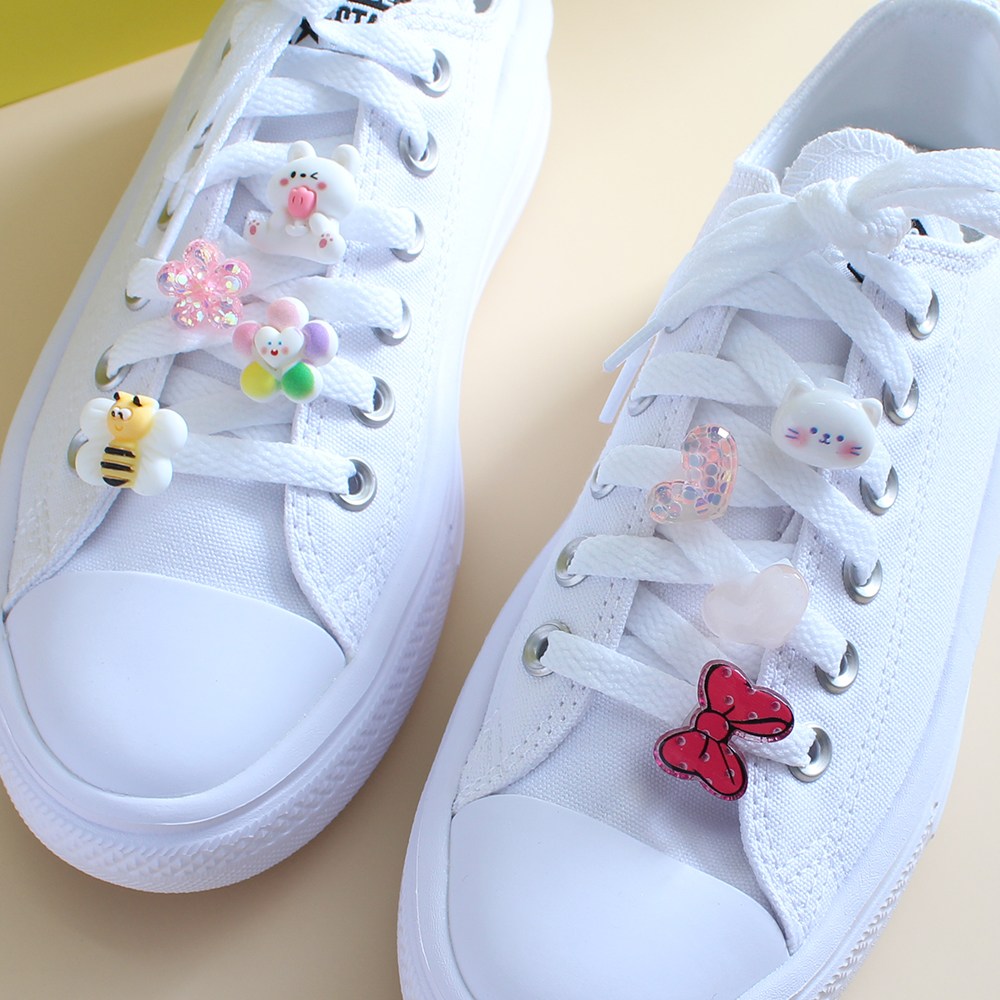 튤립토끼 야옹이 4p세트 슈참 슈즈참 신꾸 운동화꾸미기 신발꾸미기 클립형 악세사리 파츠 4,500원