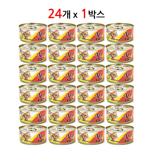 테비토퍼 아리 고양이 간식캔, 헤어볼, 80g, 1박스 18,500원