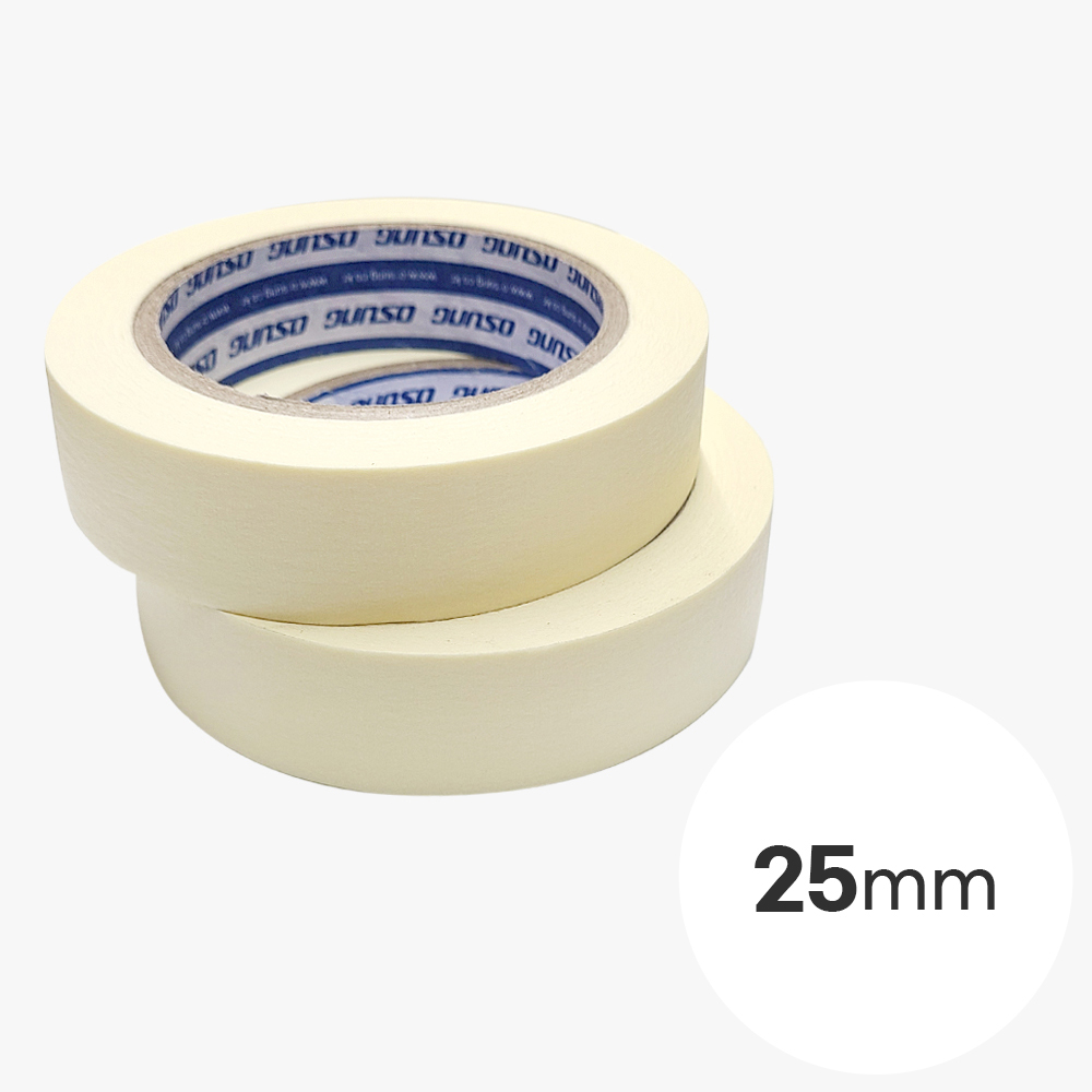 마스킹 테이프 25mmx40m 베이지 1개 종이 보양 페인트 도배 도색 도장 2개 1세트, 1세트 5,450원