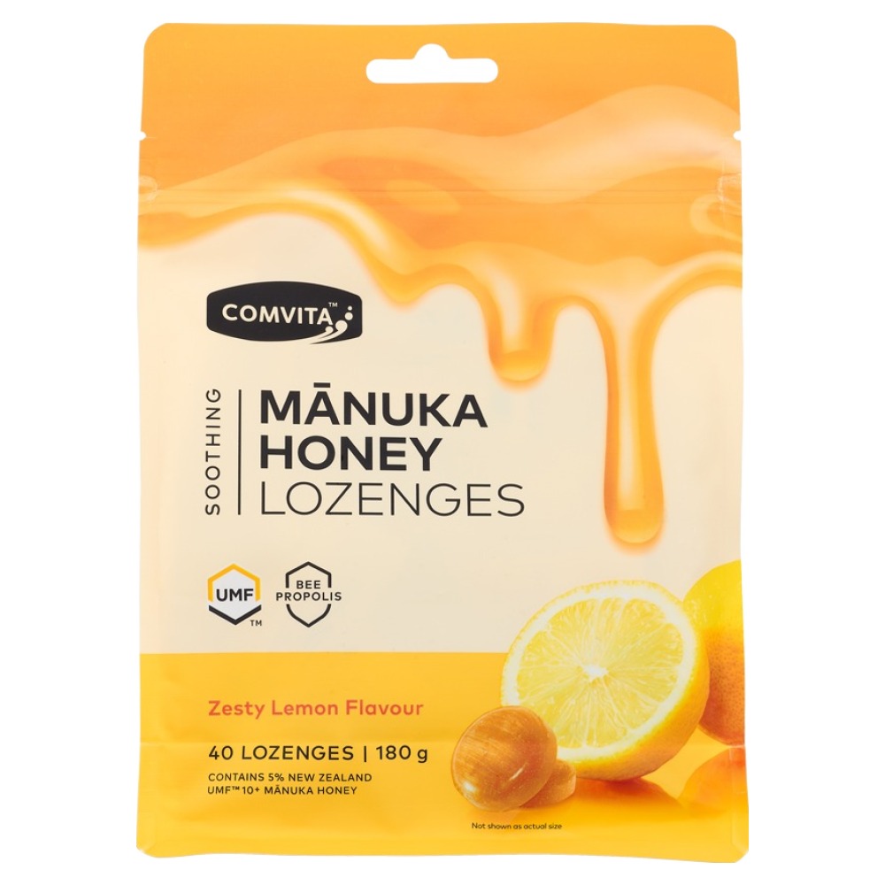 콤비타 UMF 10플러스 마누카꿀 로젠지 프로폴리스 레몬 사탕, 180g, 1개 17,100원