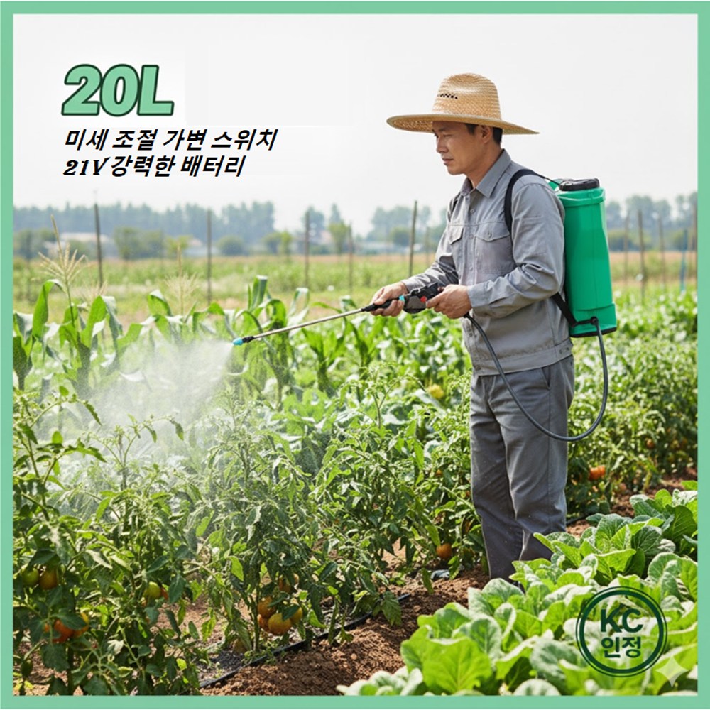 하단 텃밭 과수원 다용도 충전 분무기 농약살포기 무선 전동분무기, FREE, 1개 110,000원