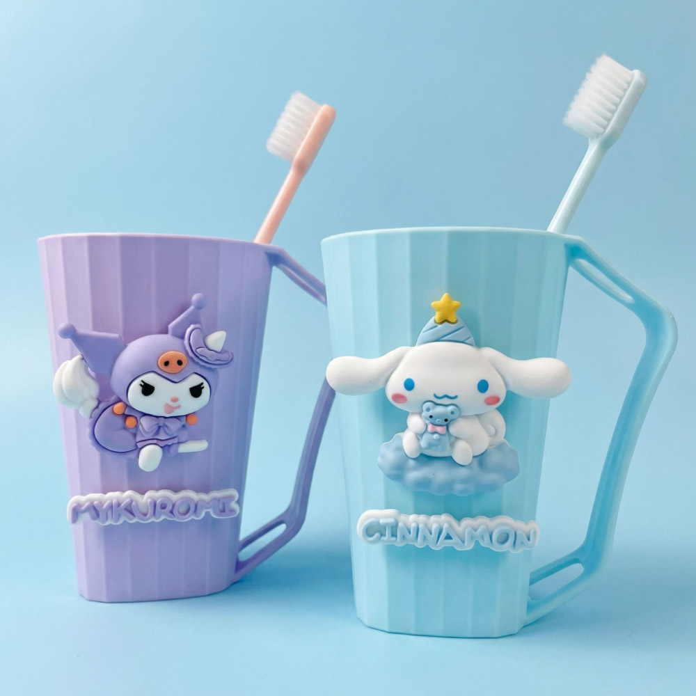 토이토이 산리오 거꾸로 양치컵 캐릭터 양치컵 물빠짐 양치컵 2p, 1세트, 쿠로미&시나모롤 15,900원