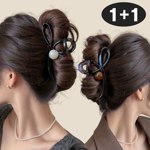 공주마마/빅사이즈13cm크로스웨이브올림머리집게핀(2개한세트) 5,900원