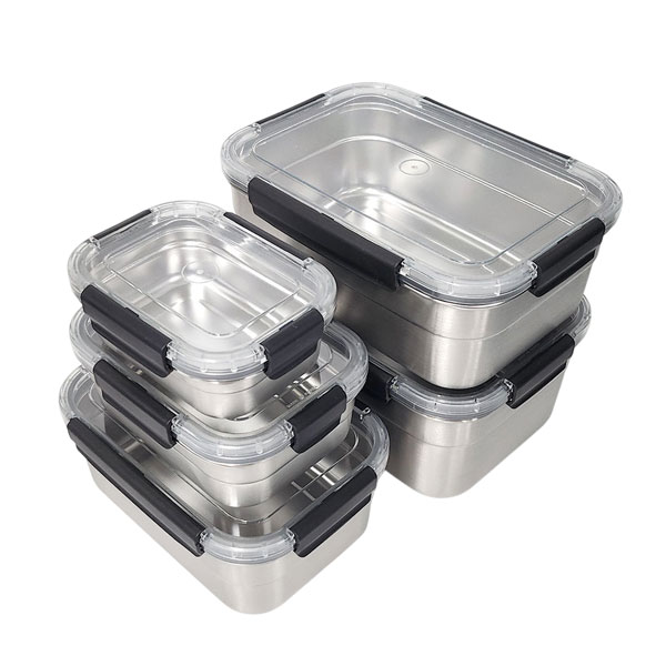 올품락 포스코 STS304 에코 스텐밀폐용기 실속형 5종세트, 세트, 1세트 62,000원