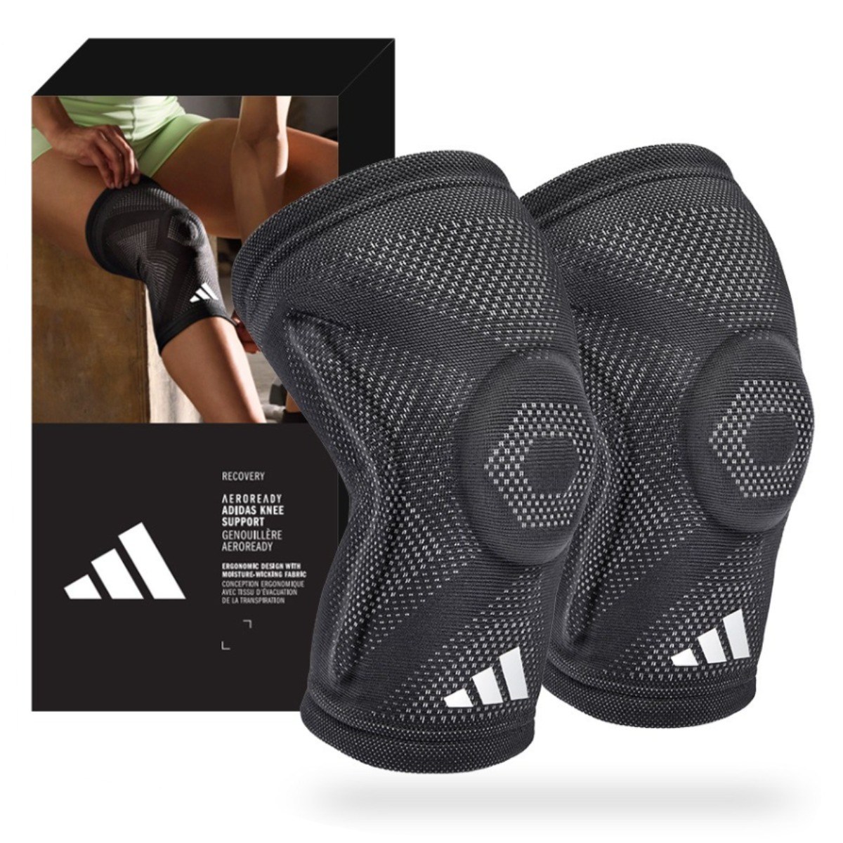 1+1 아디다스 에어로레디 엘리트 무릎 보호대 러닝 등산 헬스 배구 축구 슬개골 니슬리브 65,800원