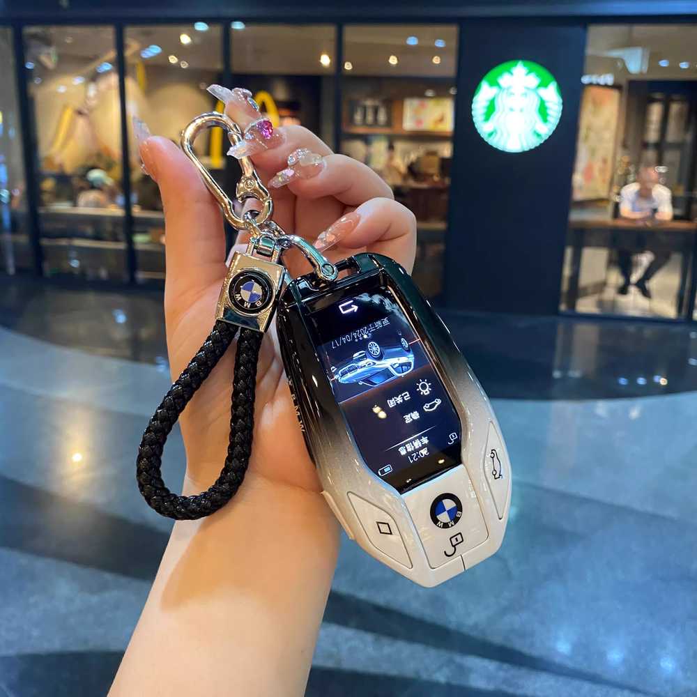 BMW 키케이스 디스플레이키 커버 X5 호환 스트랩 7시리즈 5시리즈 악세사리 고급 디지털 키커버 가죽 28,100원