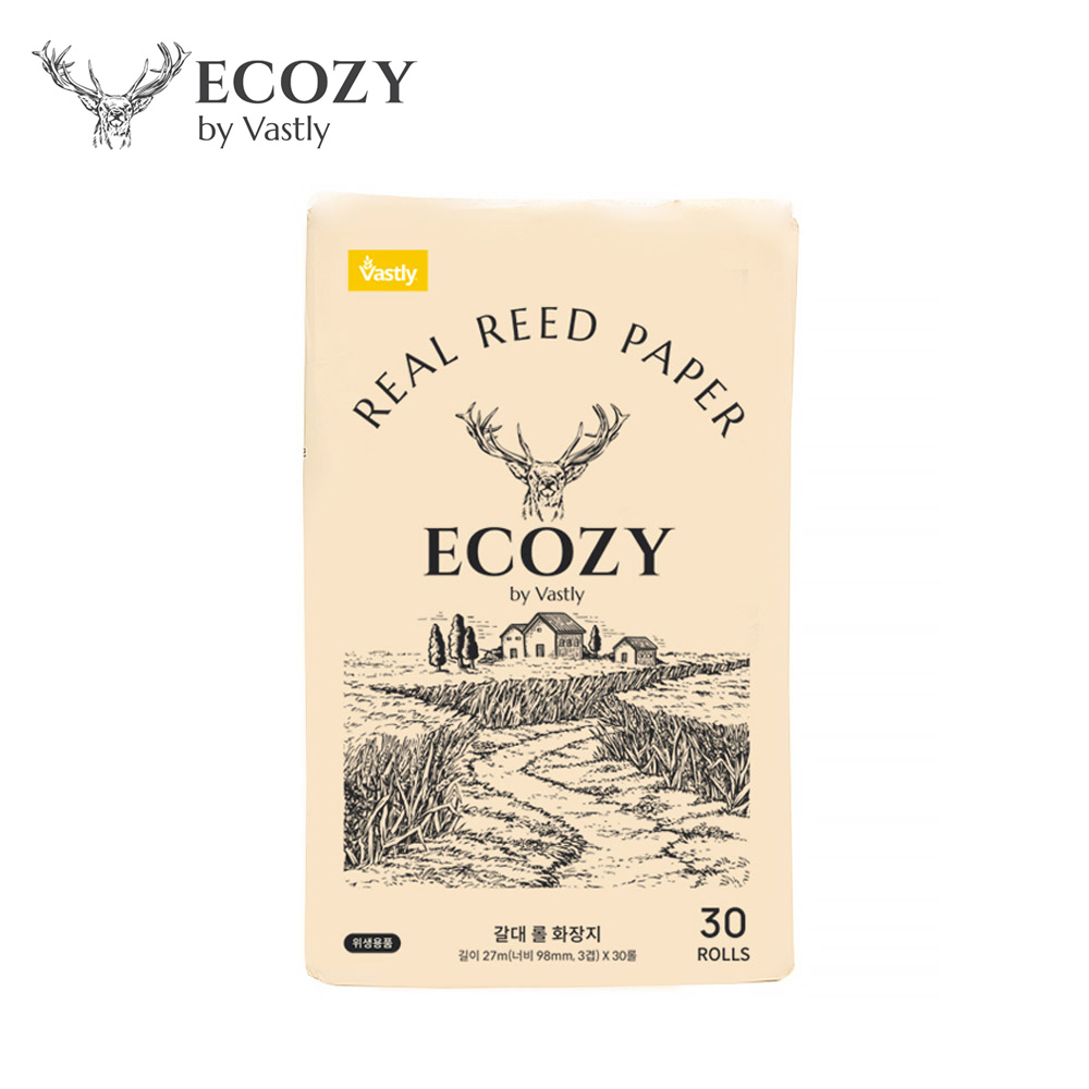 바스틀리 바이 에코지 갈대 토일렛롤 30롤 대용량 화장지(27mX30롤) 36,000원
