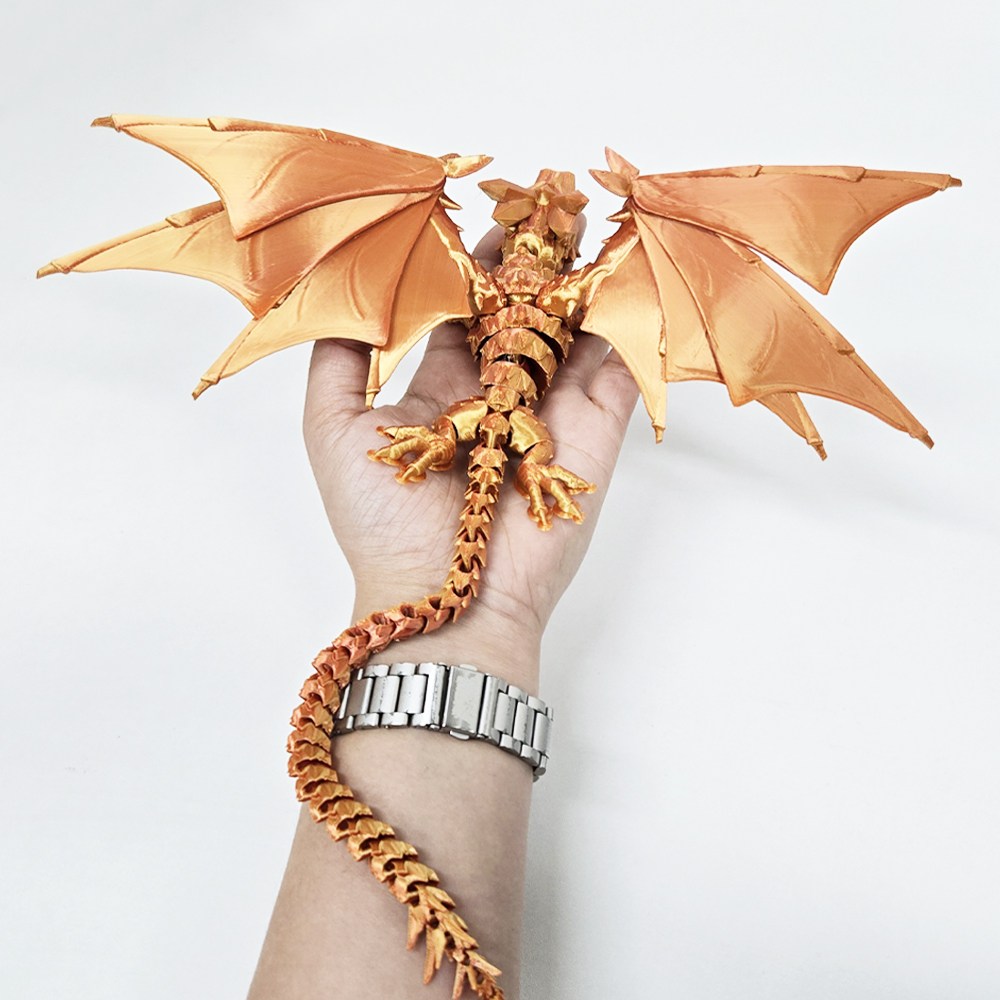 아이카 3D 드래곤 관절 피규어 날개 크리스털 용 인테리어 완구 관절 프린팅 13,500원