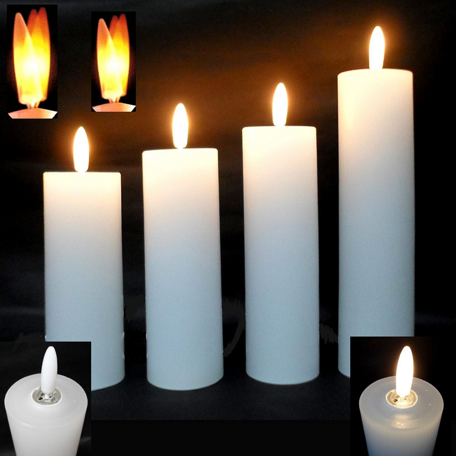 흔들림 전기초 법당 성당 기도원 흔들리는 원백 LED초 83,790원