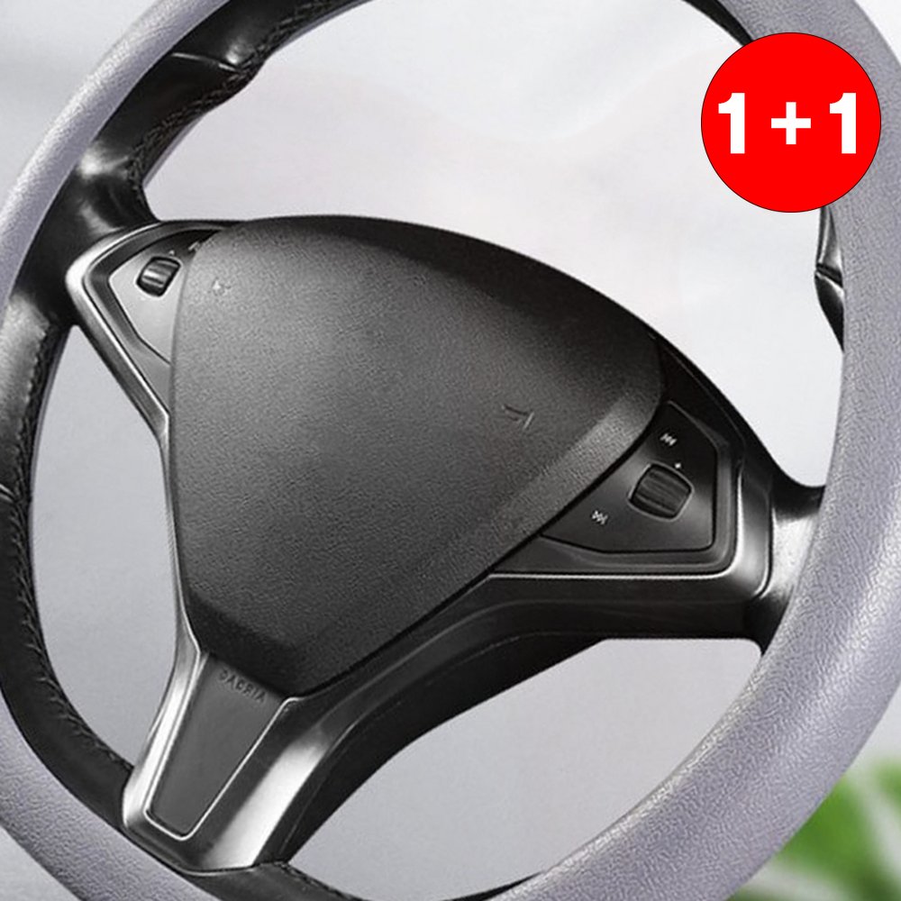 실리콘 핸들커버 자동차 논슬립 원형 D컷 공용 핸들 케이스(1+1상품으로 주문수량의 2배수량 배송) 13,850원
