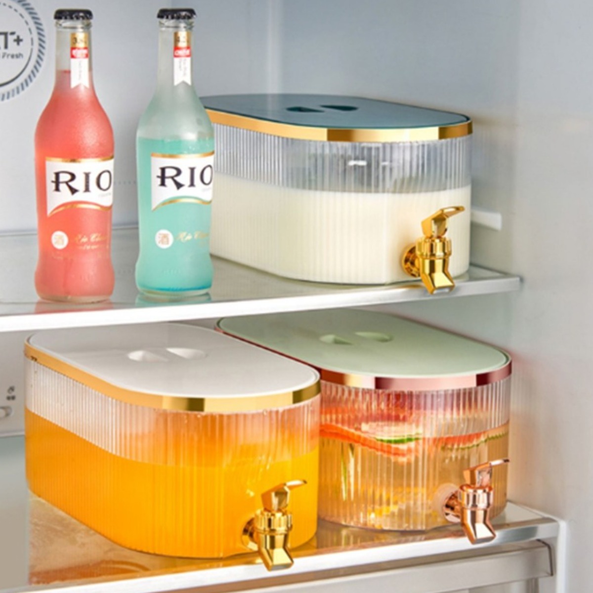 생수디스펜서 칵테일 5.3L대용량 물 워터 과일차, 아이보리, 1개, 5.3L 15,450원