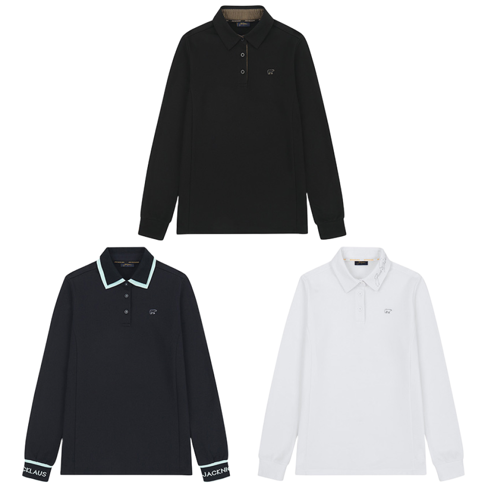 [잭니클라우스] 여성 골프 카라티셔츠 긴팔티 3종세트 99,000원