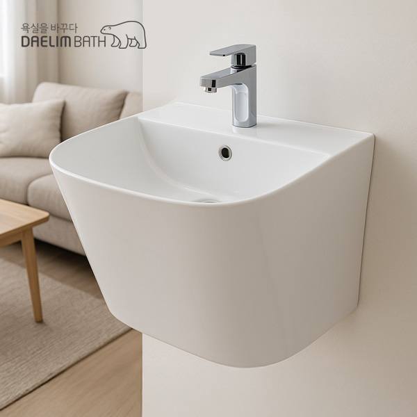 대림바스 CL-384 반다리 일체형 세면대 욕실 세면기 교체 설치 194,000원