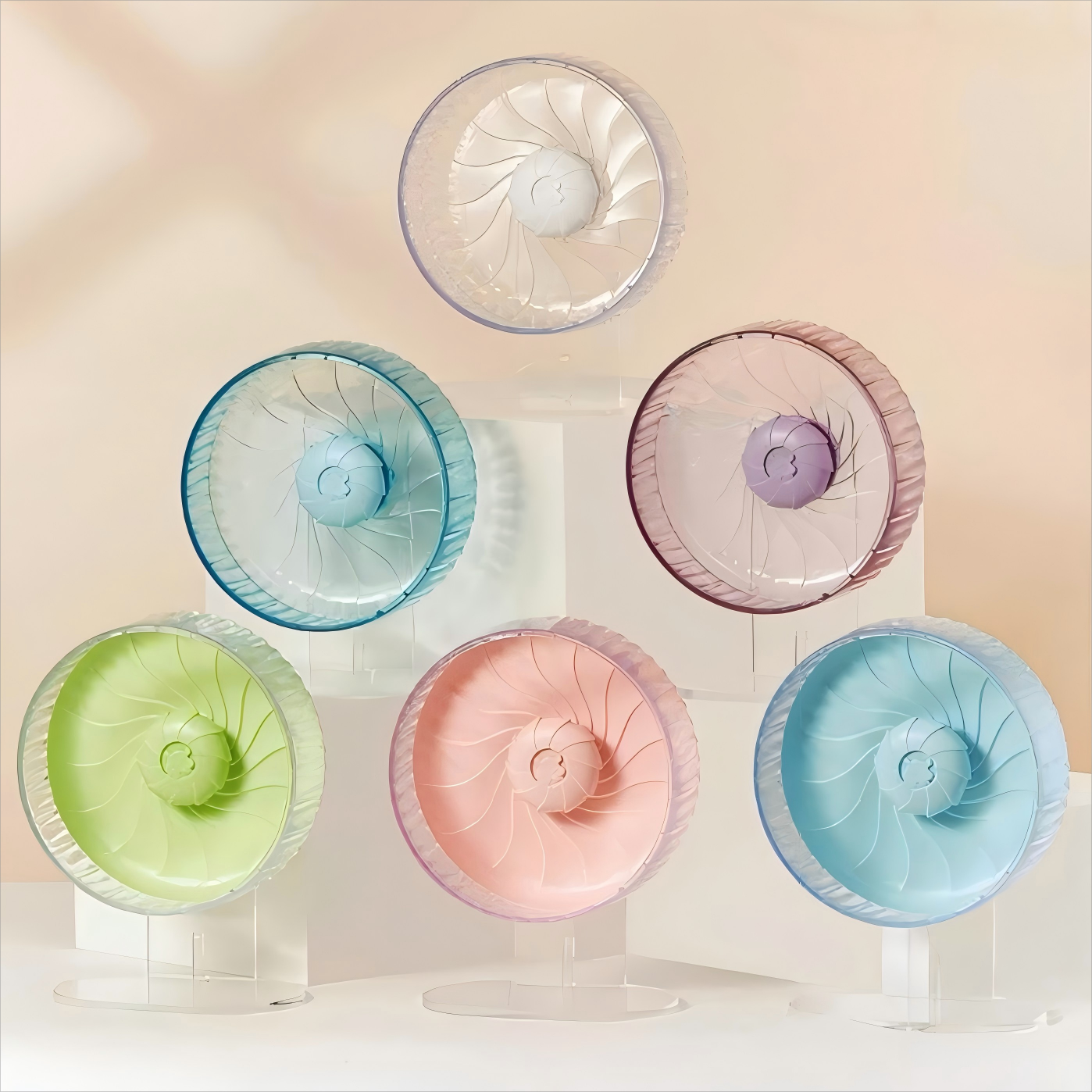 ZENOTREK 햄스터 소동물 퀵클리 타이푼 러닝 휠 무소음 쳇바퀴 26.5cm, 1개, 핑크 28,900원