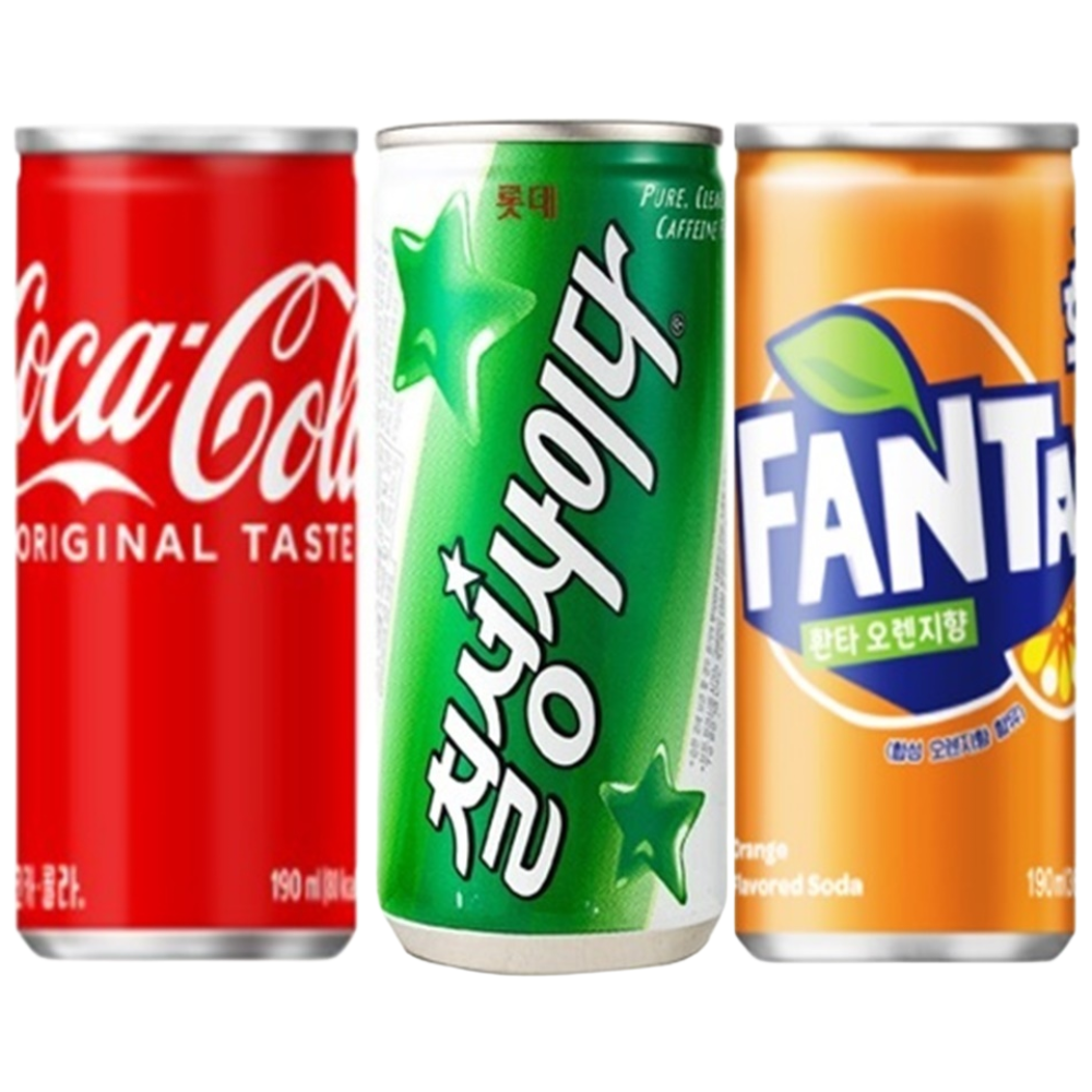 인기 탄산음료 코카콜라 사이다 환타 3종 60캔 묶음 28,490원