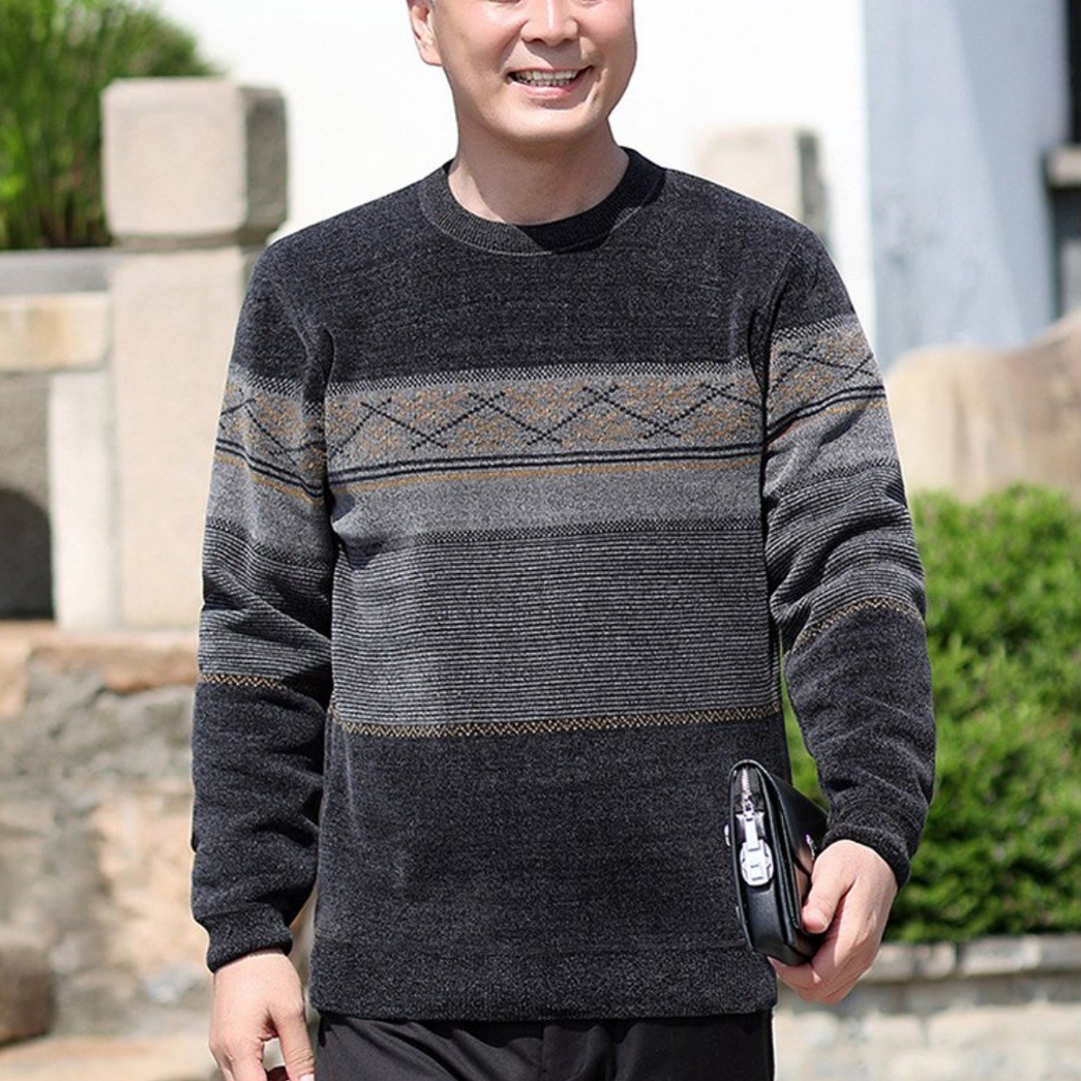 중년 남성 니트 아빠 아버지 효도 선물 50대 60대 캐쥬얼 스웨터 기모 따뜻한 29,900원