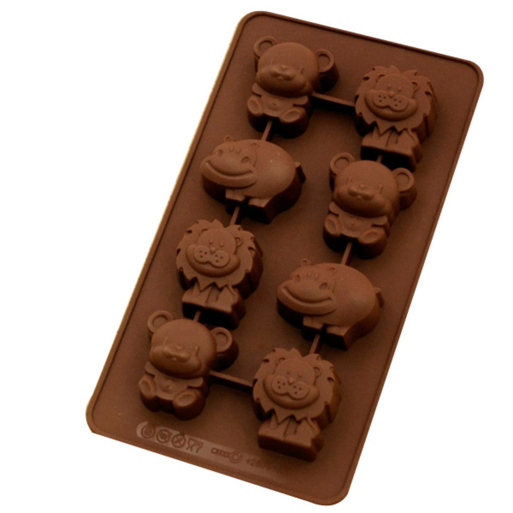 실리콘몰드 동물8홀 2p, 밤색 8,700원