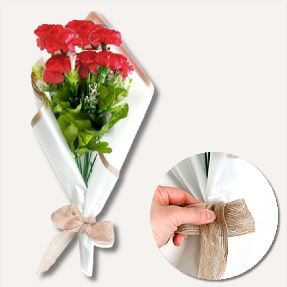 꽃다발만들기 조화인테리어 DIY키트, 10세트, 카네이션 감사 꽃다발만들기 120,000원