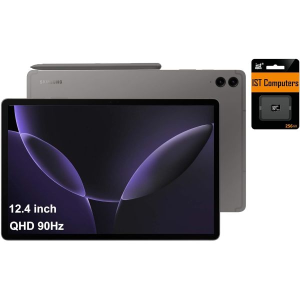 삼성 갤럭시 탭 S9 FE 플러스 안드로이드 태블릿 12.4인치 터치스크린 8GB 램 256GB 저장공간 18시간 배터리 수명 S 펜 전면 카메라 1개 후면 2개 가볍고 내구성 954,900원
