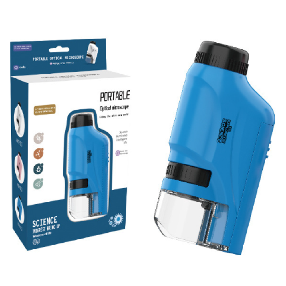 노베라나 휴대용 미니 현미경 자연관찰 블루, 120배율, 1개 16,280원