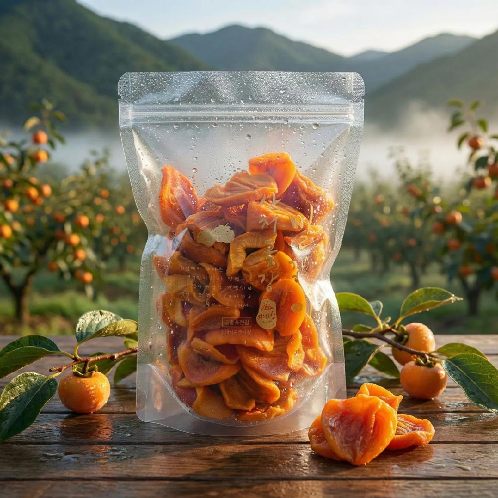 한 번 먹으면 끊기지 않습니다 산청 지리산 고종시감 명품 감말랭이, 1개, 약 800G 21,400원