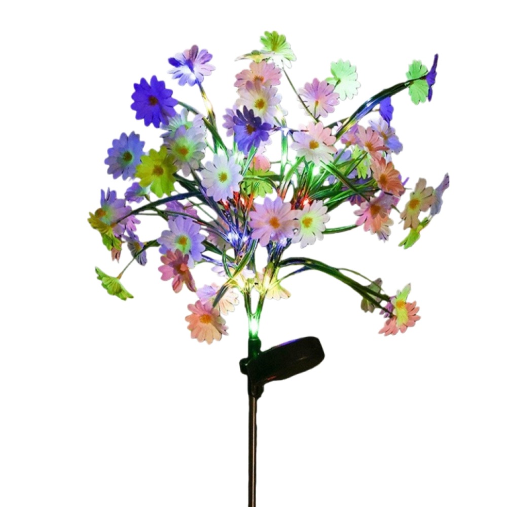 HOMIE 태양광 LED 정원등 야외등 캠핑 실외방수정원등 야생화 정원등, 칼라광 16,600원