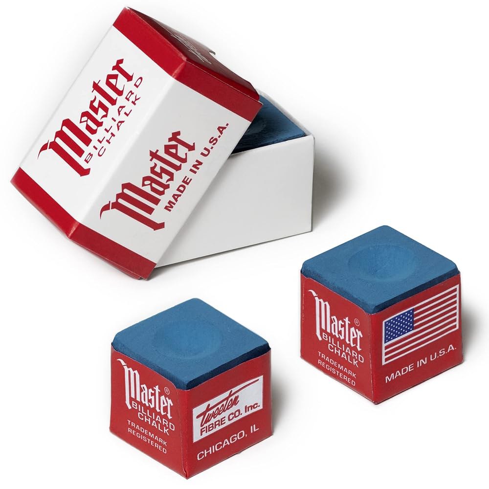 마스터 당구 풀 큐 초크 프리미엄 품질 블루 - 2개 미국산 31,200원