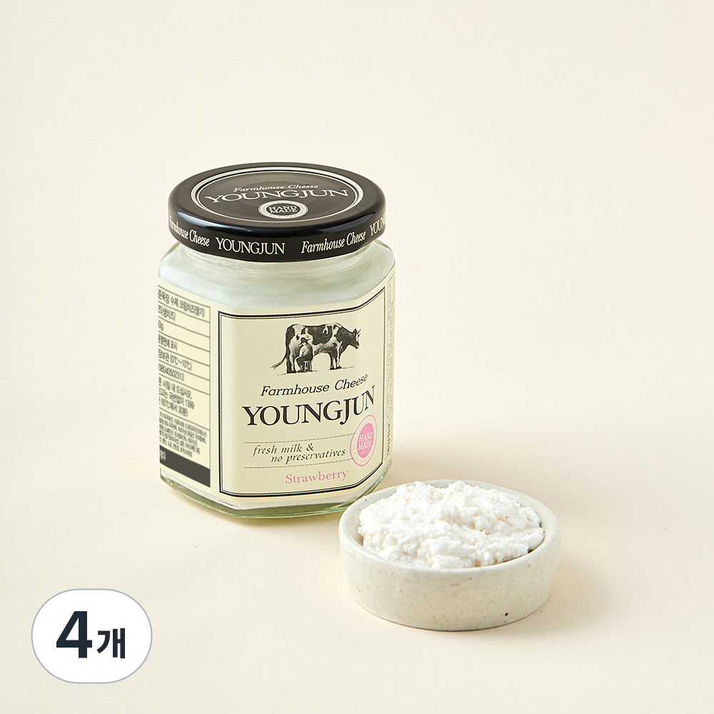 영준목장 수제크림치즈 딸기, 150g, 1개입, 4개 43,200원