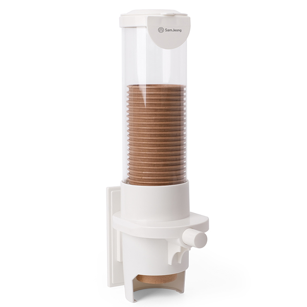 에이스샵_자석부착식종이컵디스펜서(버튼형) 종이컵보관함 15,900원