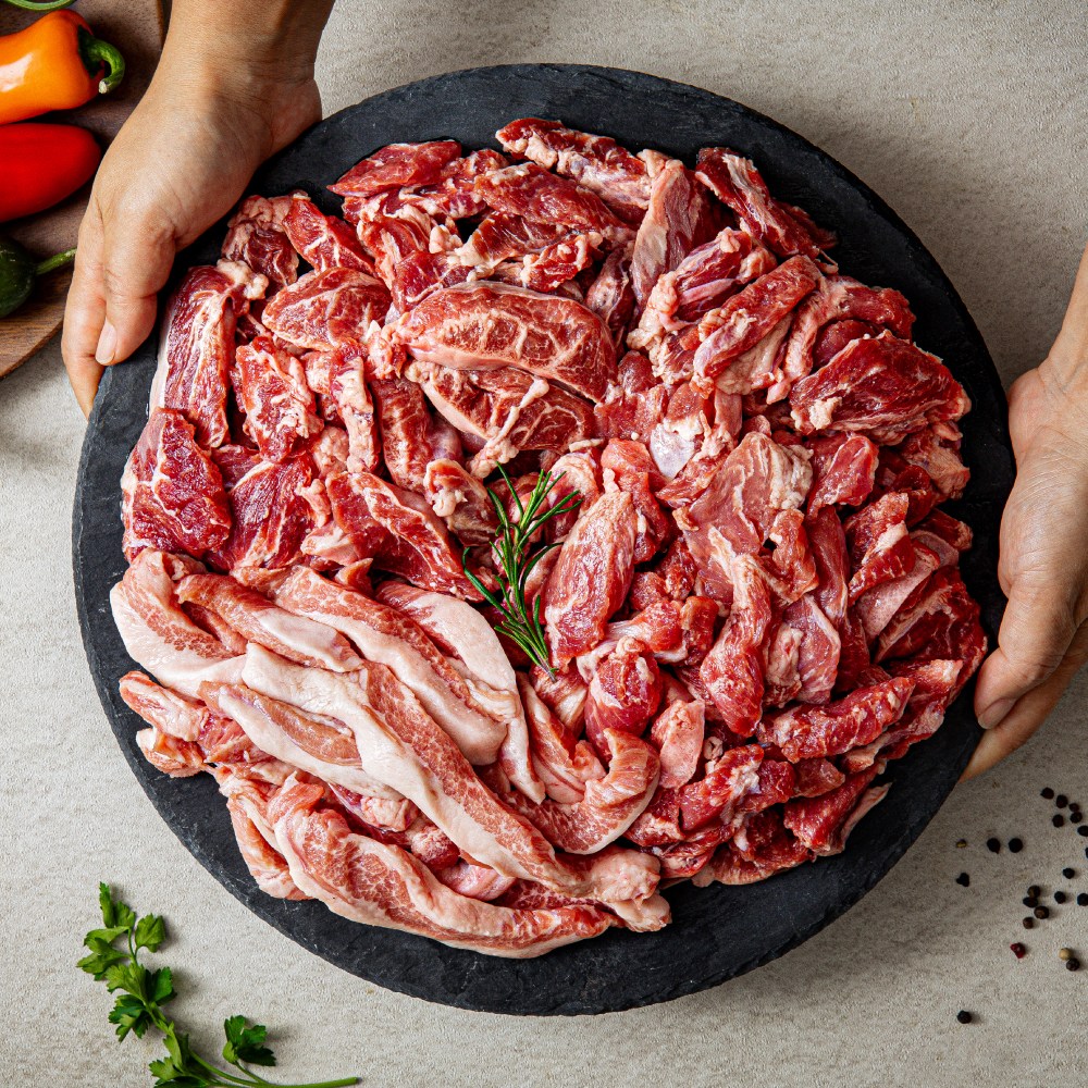 고기는 고기고 구이용 뒷고기모듬 항정살 관자살 뽈살, 4개, 500g 39,900원