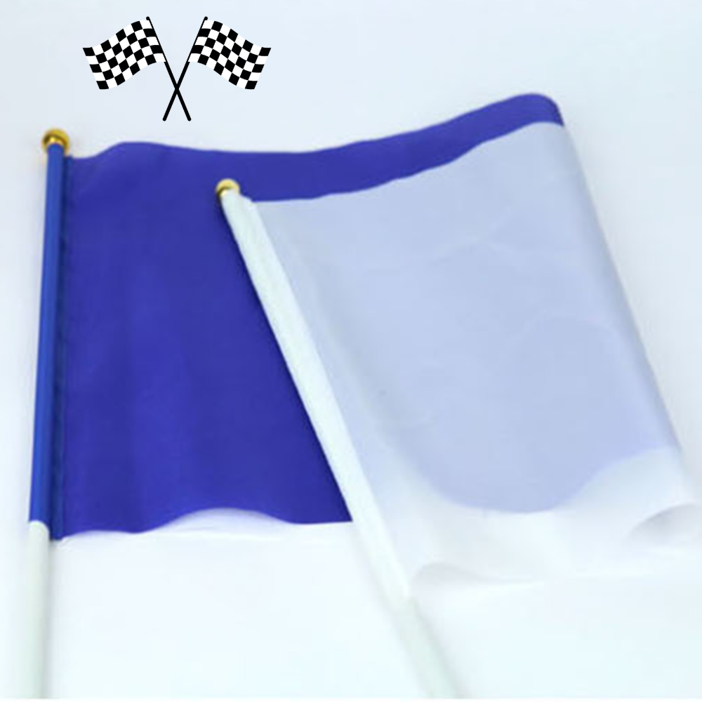 청색 백색 깃발 응원 게임 단체행사 야유회 청기들어 백기내려 골드 봉장식 탄탄플라스틱, 현재가 13,700원