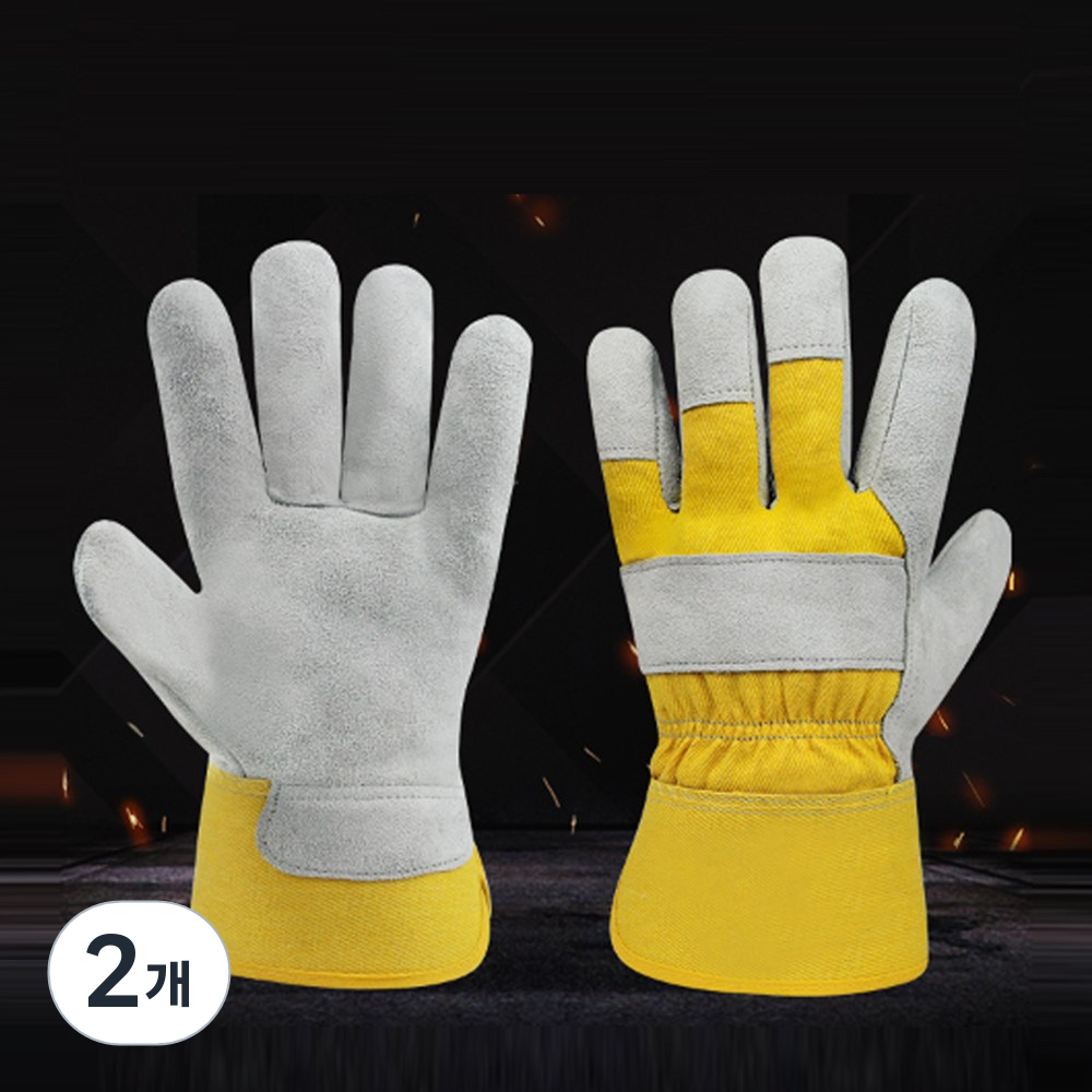 밤가시장갑 가시나무 안전 찔림방지 밤송이 장미 손바닥이중, 2개, 옐로우 16,900원