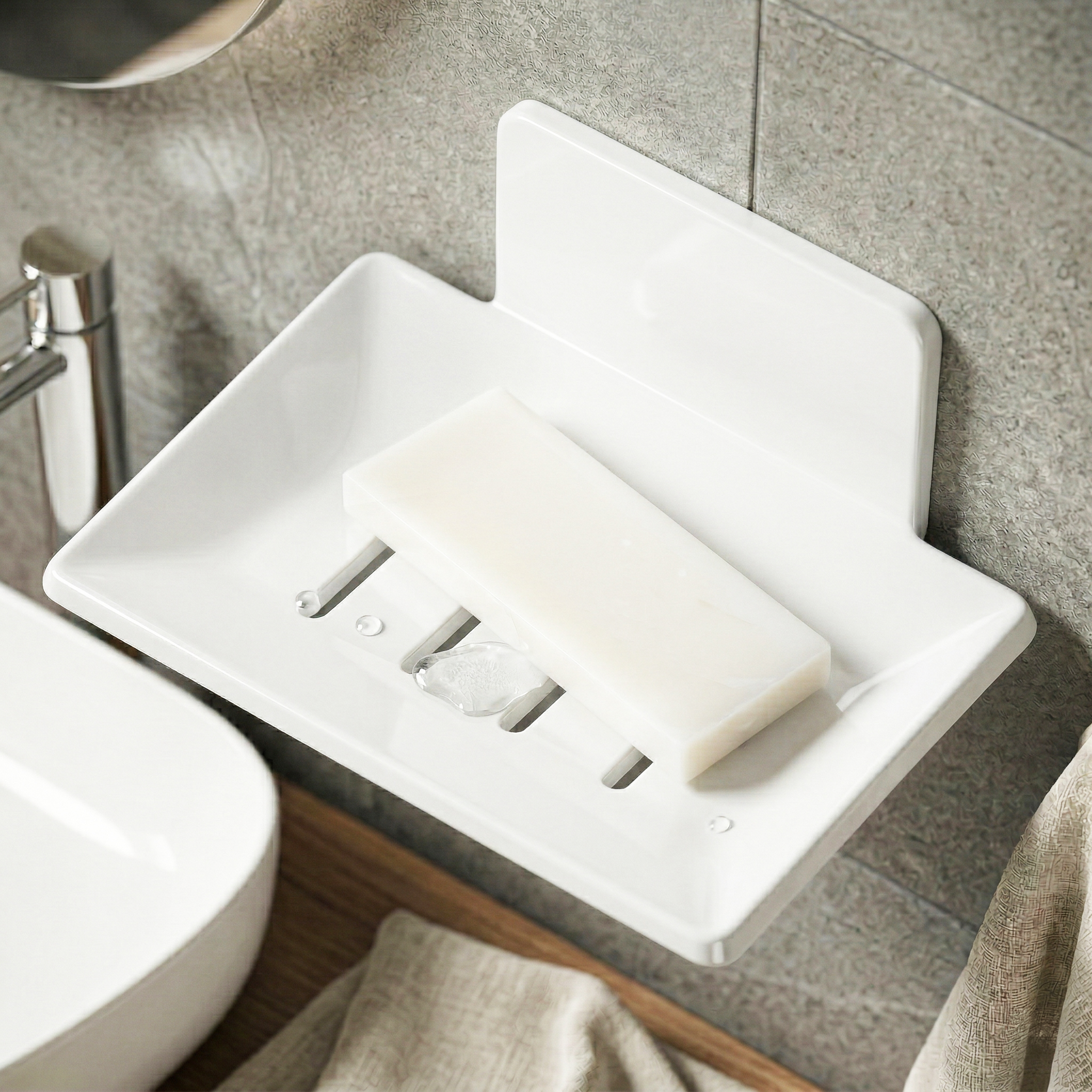 한봄누리 모던 디자인 욕실 세면대 비누 받침대 5,900원