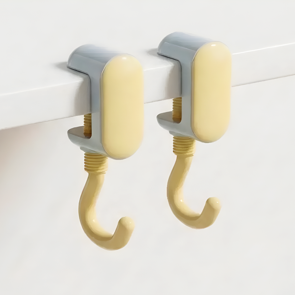 글로넥트 무타공 책상 가방걸이 두께조절 튼튼한 다용도 고리, 2개, 옐로우 7,200원