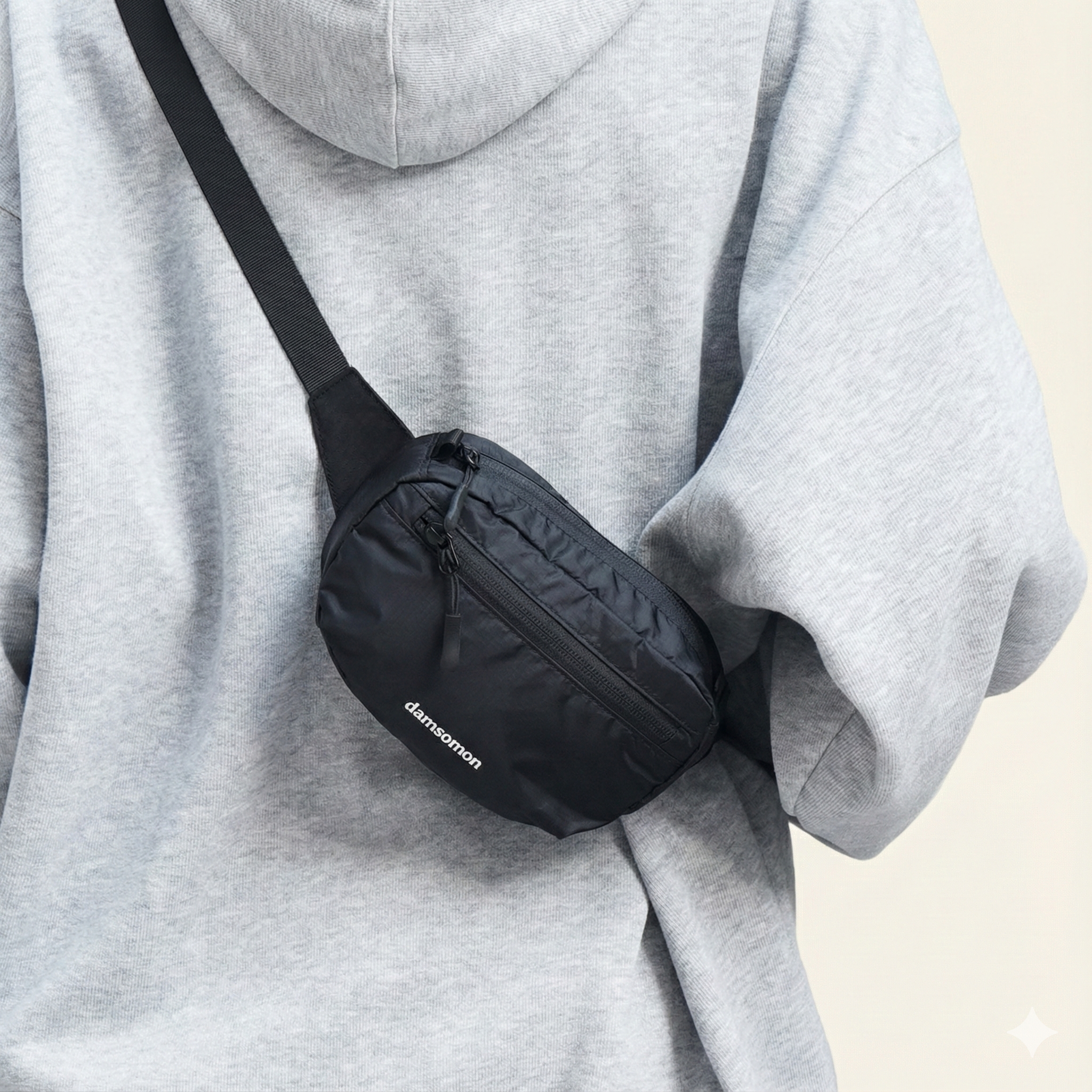 [담앤드솜 담솜온] 담홀 힙색 슬링백 크로스백 메신저백 남녀공용 여행용 운동 생활방수 담앤드솜 16,100원