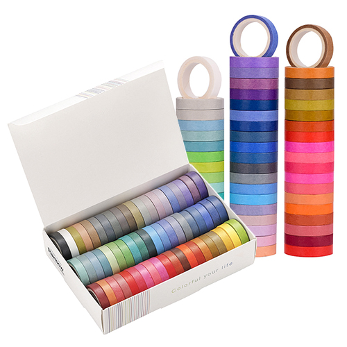 (주)아트인 60색 레인보우 마스킹테이프(8mm), 1세트 19,500원