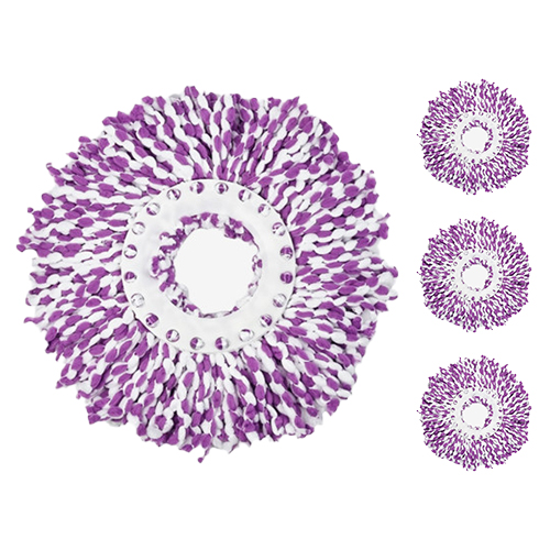 월드크린 핸드 스핀 회전 통돌이 밀대 걸레 리필 퍼플화이트, 4개 8,860원