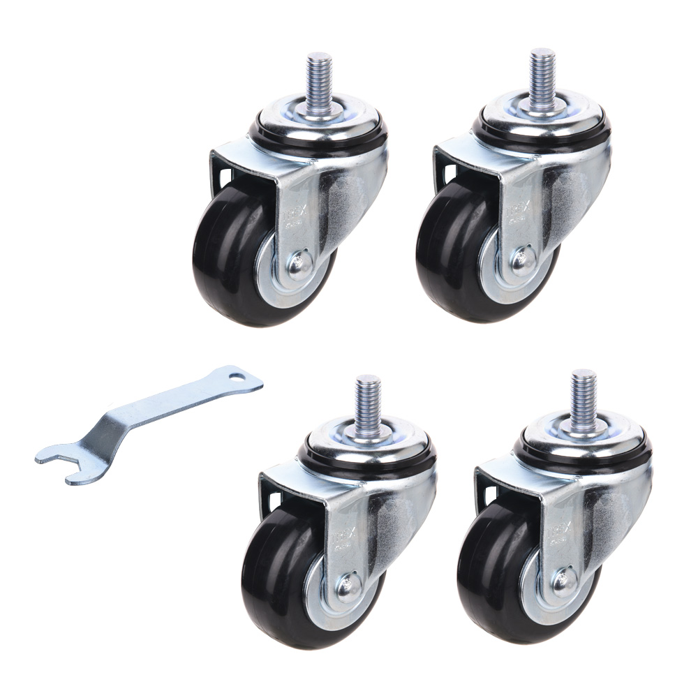 우레탄 저소음 고탄성 3인치 4인치 5인치 회전 회전브레이크 볼트 캐스터 바퀴 4개 세트, 4개 21,800원