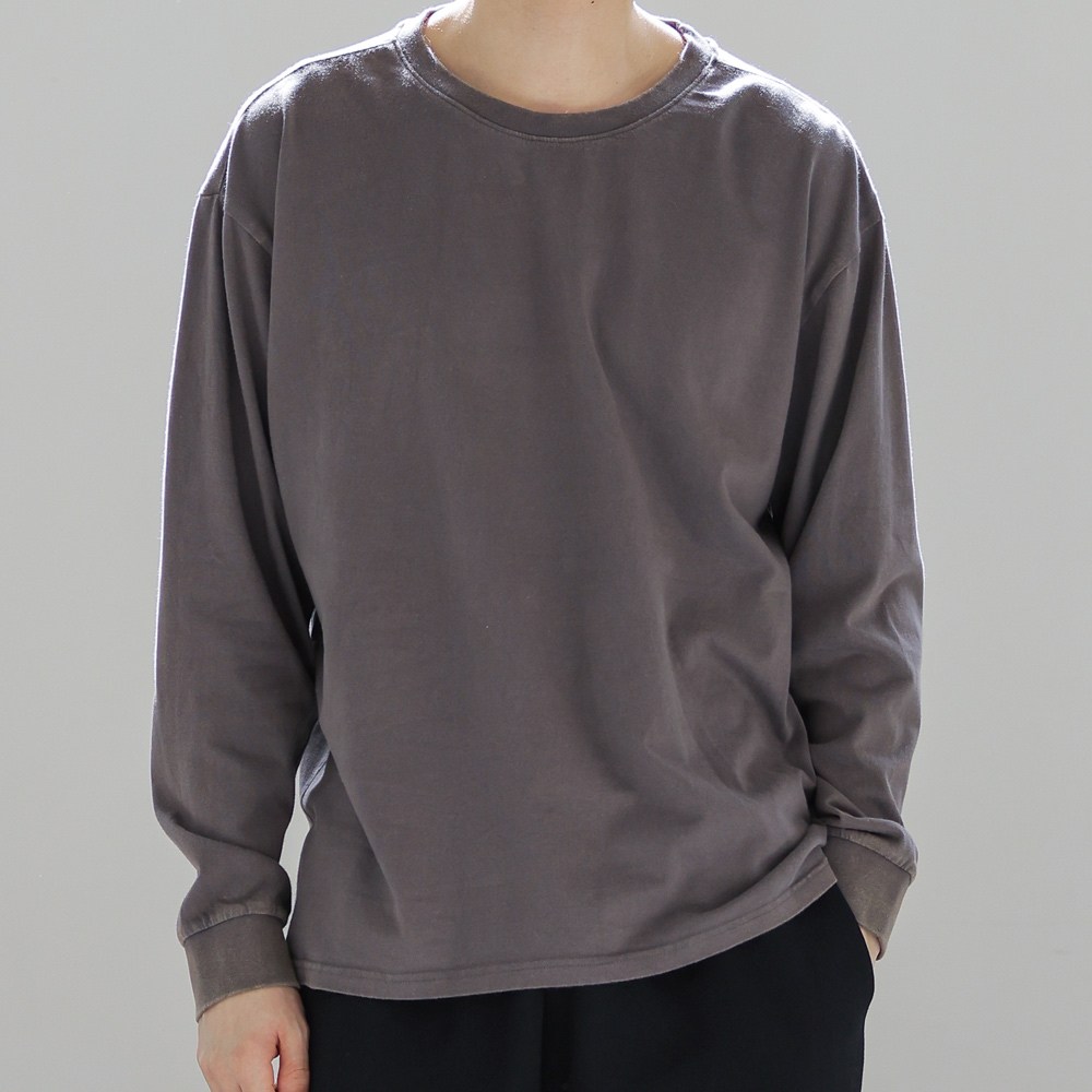 피그먼트 페이드 워싱 20수 긴팔 티셔츠 M~2XL 17,800원