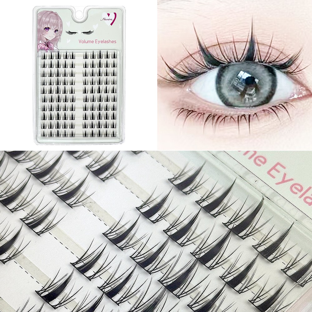 10줄 대용량 속눈썹 100모 인조 부분 가닥속눈썹 연장 미브린 10줄 볼륨래쉬 단품, 1개, C컬 길이혼합 13,550원